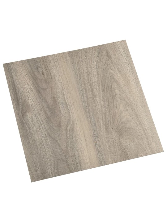 Grīdas flīzes, 55 gb., pašlīmējošas, 5,11 m², pvc, pelēkbrūnas