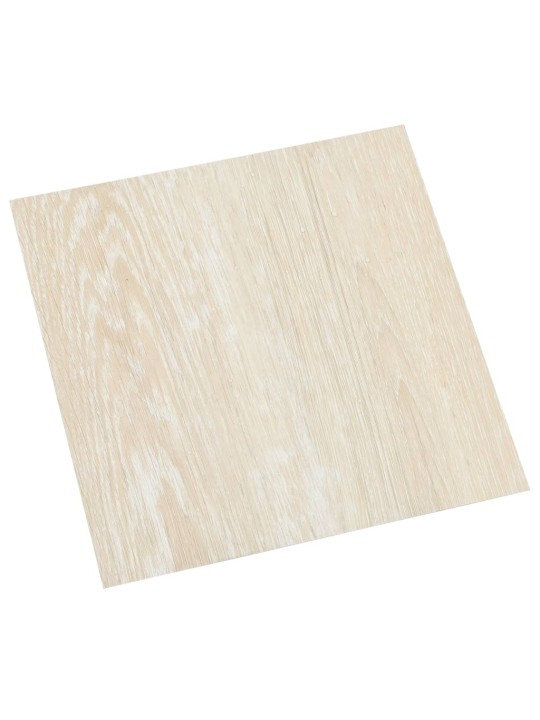 Grīdas flīzes, 55 gab., pašlīmējošas, 5,11 m², pvc, bēšas
