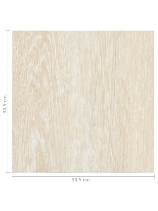 Grīdas flīzes, 55 gab., pašlīmējošas, 5,11 m², pvc, bēšas
