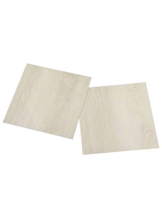Grīdas flīzes, 55 gab., pašlīmējošas, 5,11 m², pvc, bēšas