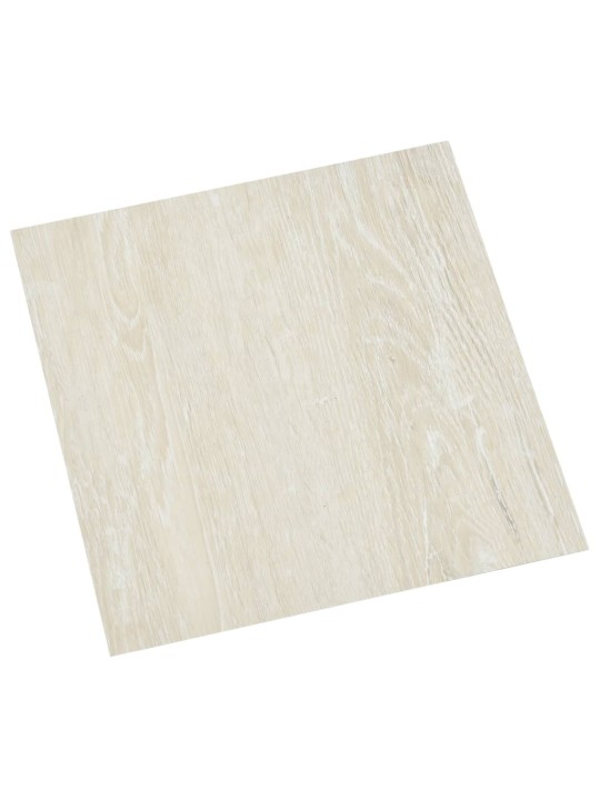 Grīdas flīzes, 55 gab., pašlīmējošas, 5,11 m², pvc, krēmkrāsā