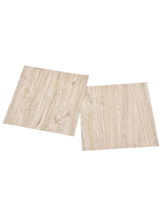 Grīdas flīzes, 55 gab., pašlīmējošas, 5,11 m², pvc, brūnas