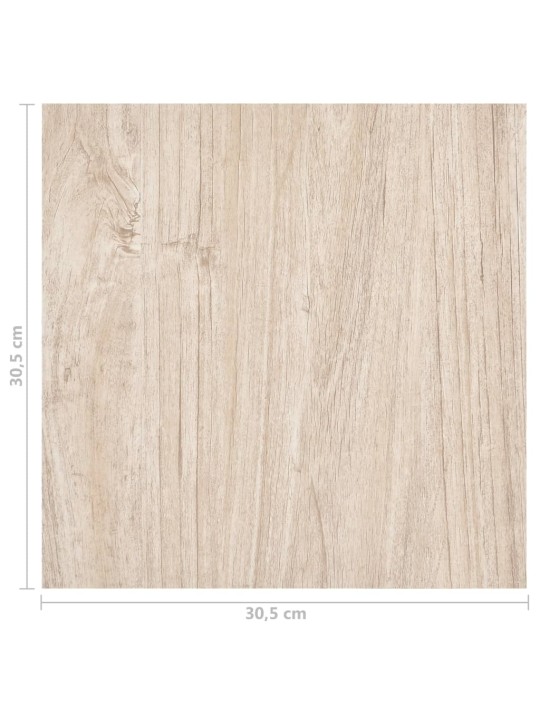 Grīdas flīzes, 55 gab., pašlīmējošas, 5,11 m², pvc, brūnas