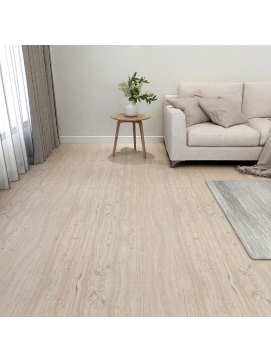 Grīdas flīzes, 55 gab., pašlīmējošas, 5,11 m², pvc, brūnas