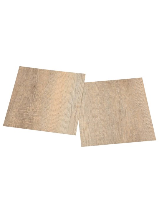 Grīdas flīzes, 55 gab., pašlīmējošas, 5,11 m², pvc, brūnas