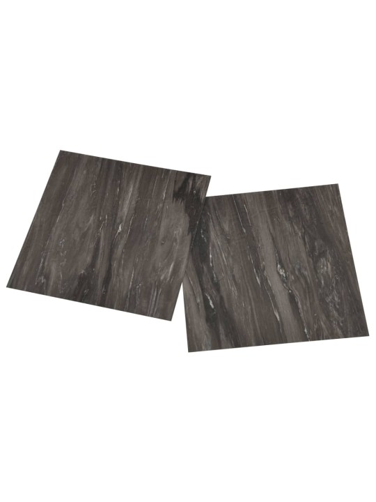 Grīdas flīzes, 55 gab., pašlīmējošas, 5,11 m², pvc, pelēkas