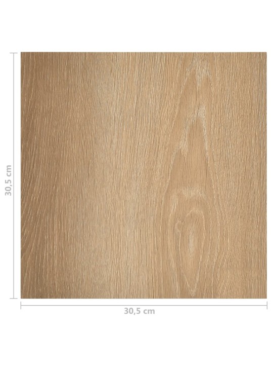 Grīdas flīzes, 55 gab., pašlīmējošas, 5,11 m², pvc, brūnas