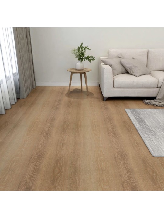 Grīdas flīzes, 55 gab., pašlīmējošas, 5,11 m², pvc, brūnas