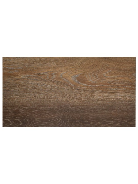 Grīdas flīzes, 55 gab., pašlīmējošas, 5,11 m², pvc, brūnas