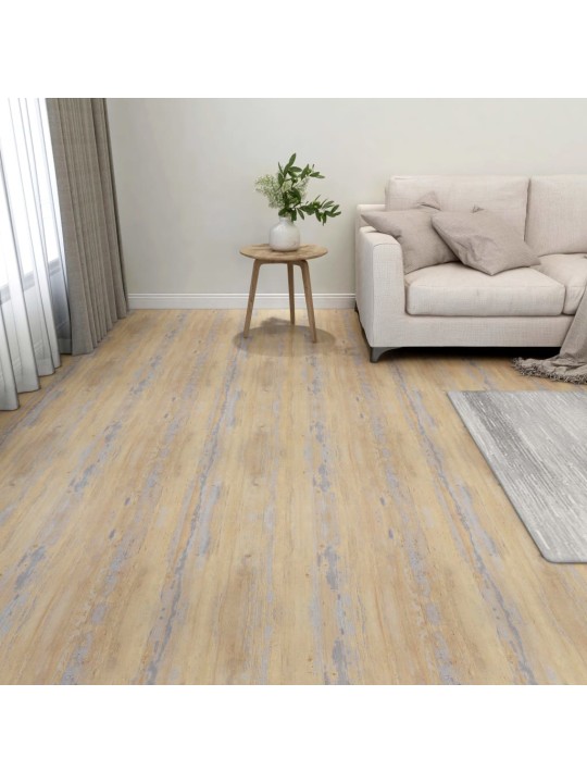 Grīdas flīzes, 55 gab., pašlīmējošas, 5,11 m², pvc, brūnas