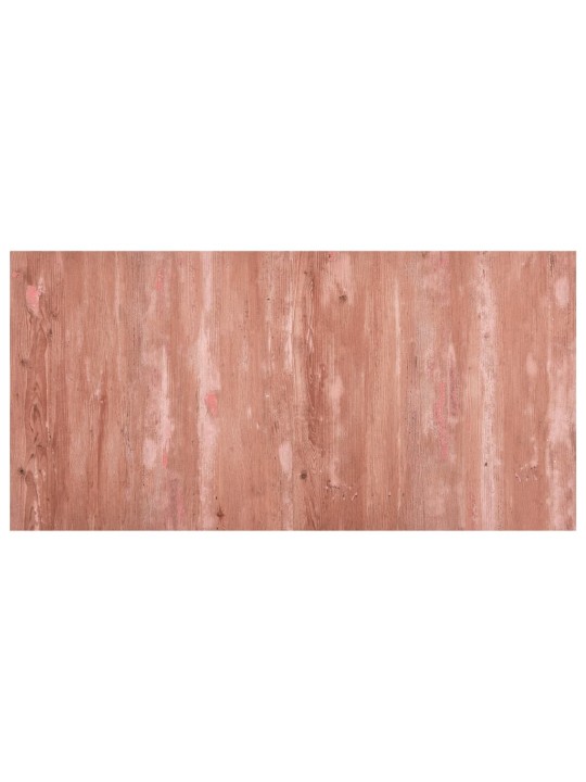 Grīdas flīzes, 55 gab., pašlīmējošas, 5,11 m², pvc, sarkanas