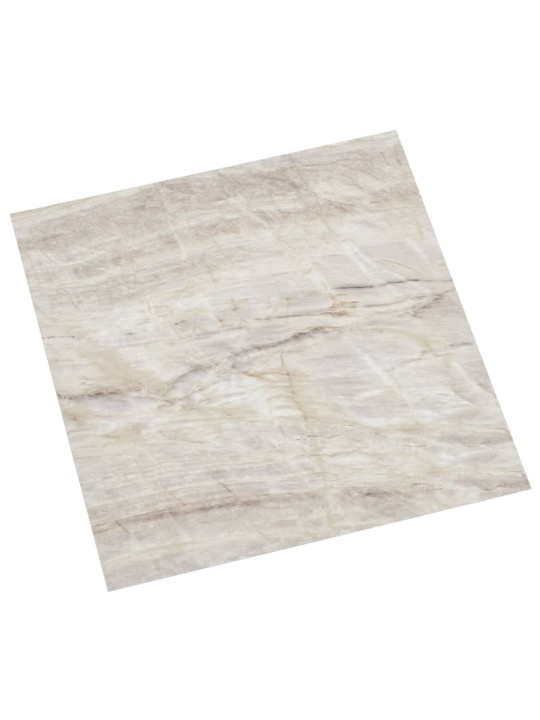 Grīdas flīzes, 55 gab., pašlīmējošas, 5,11 m², pvc, bēšas