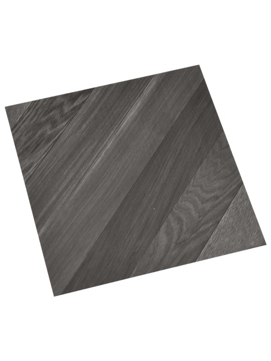 Grīdas flīzes, 55 gab., pašlīmējošas, 5,11 m², pvc, pelēkas