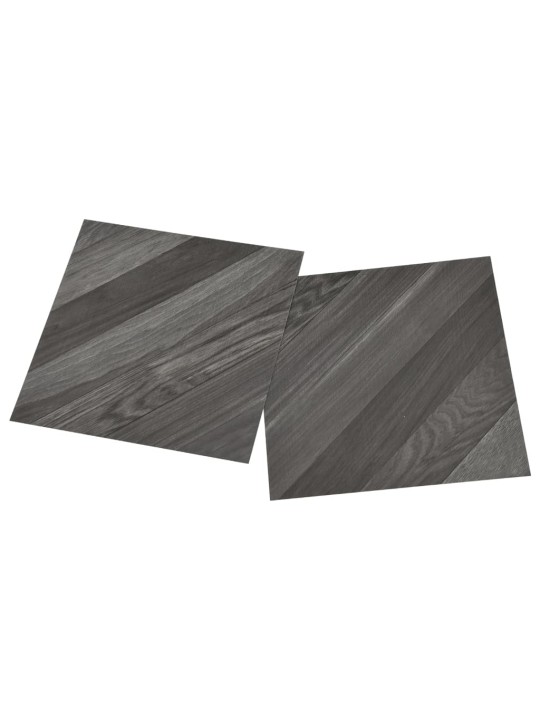Grīdas flīzes, 55 gab., pašlīmējošas, 5,11 m², pvc, pelēkas