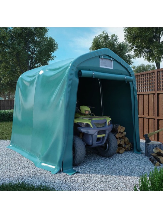 Garāžas telts, pvc, 1,6x2,4 m, zaļa