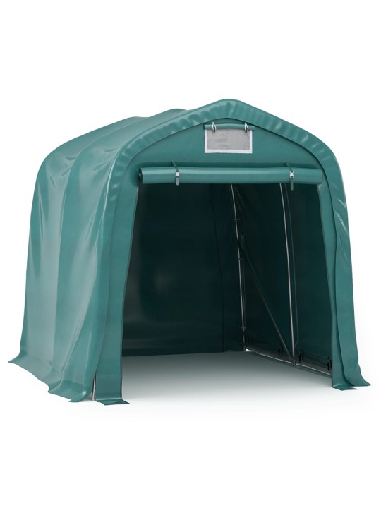 Garāžas telts, pvc, 2,4x2,4 m, zaļa