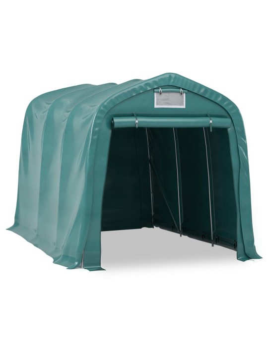 Garāžas telts, pvc, 2,4x3,6 m, zaļa