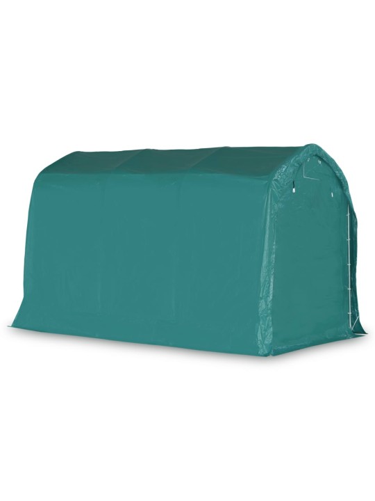 Garāžas telts, pvc, 2,4x3,6 m, zaļa