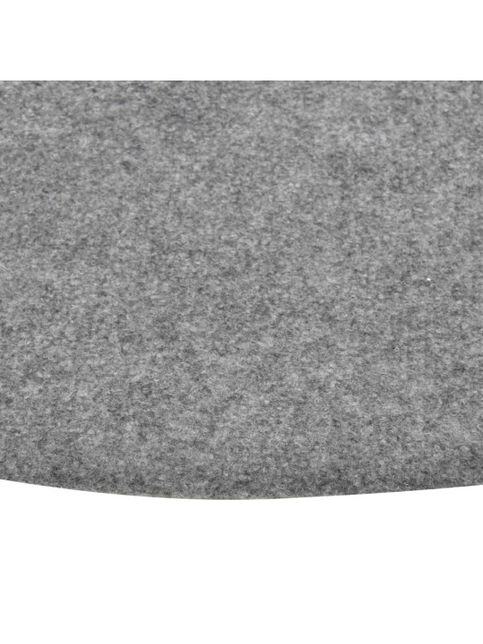 Mākslīgais zālājs ar radzēm, 130 cm, pelēks, apaļš