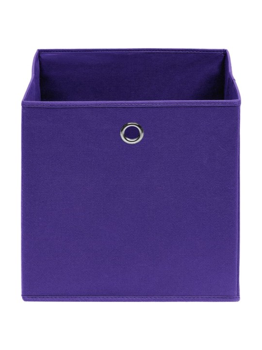 Uzglabāšanas kastes, 10 gab., 28x28x28 cm, violets audums