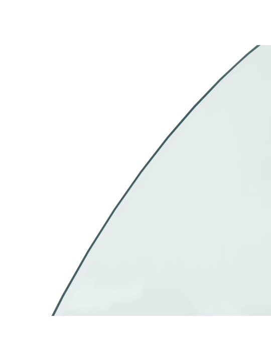 Kamīna plāksne, pusapaļa, stikls, 1200x600 mm