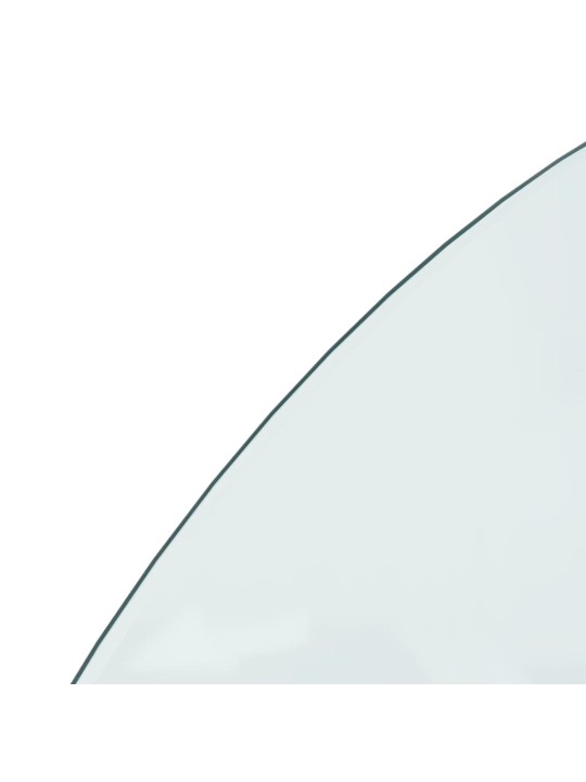 Kamīna plāksne, pusapaļa, stikls, 1200x500 mm