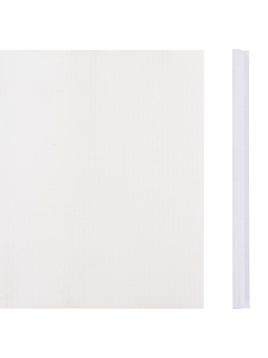 Dārza aizslietnis, pvc, 35x0,19 m, balts