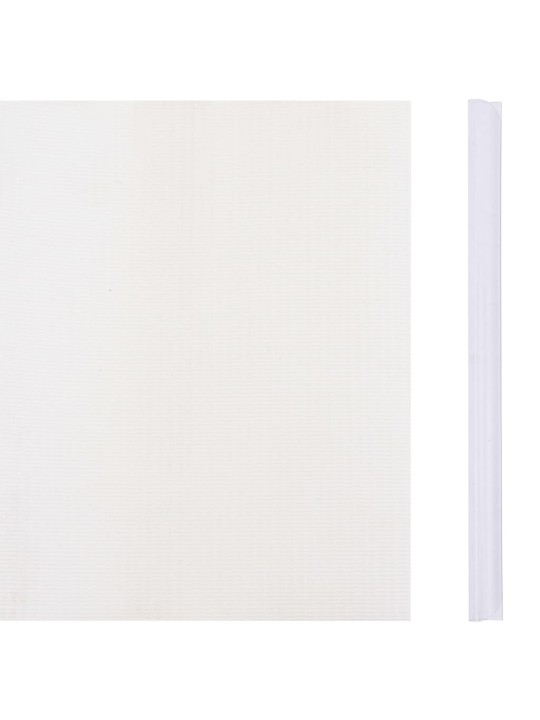 Dārza aizslietnis, pvc, 70x0,19 m, balts