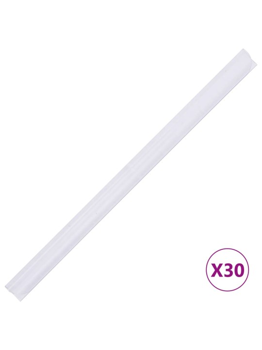 Dārza aizslietnis, pvc, 70x0,19 m, balts
