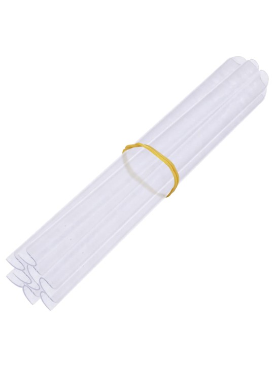 Dārza aizslietņi, 4 gab., pvc, 35x0,19 m, balti
