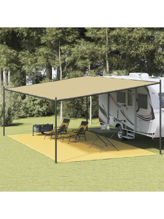 Telts paklājs, 400x800 cm, bēšs, hdpe