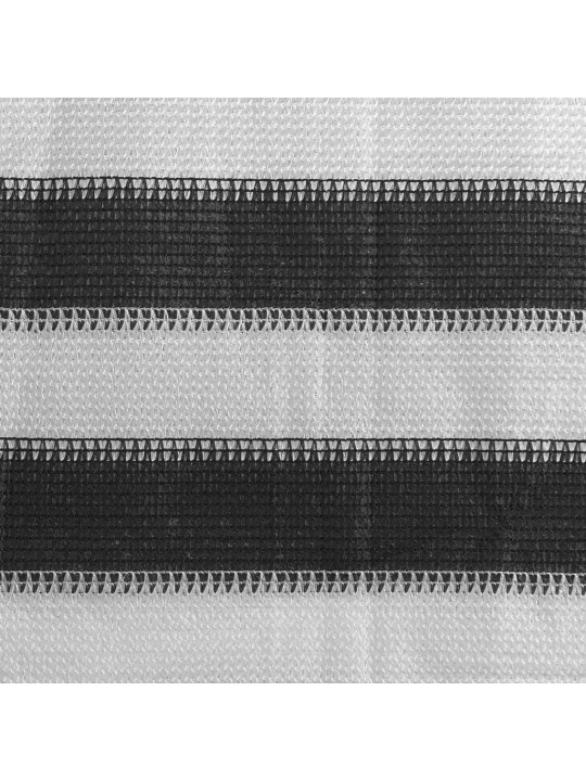 Balkona aizslietnis, 90x300 cm, antracītpelēks un balts hdpe