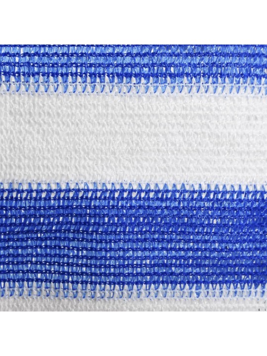 Balkona aizslietnis, 75x400 cm, zils un balts hdpe