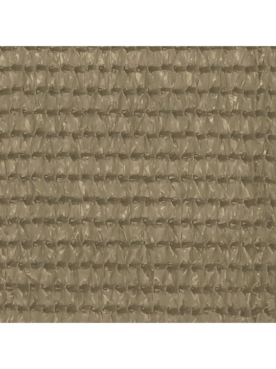 Balkona aizslietnis, 120x500 cm, pelēkbrūns hdpe