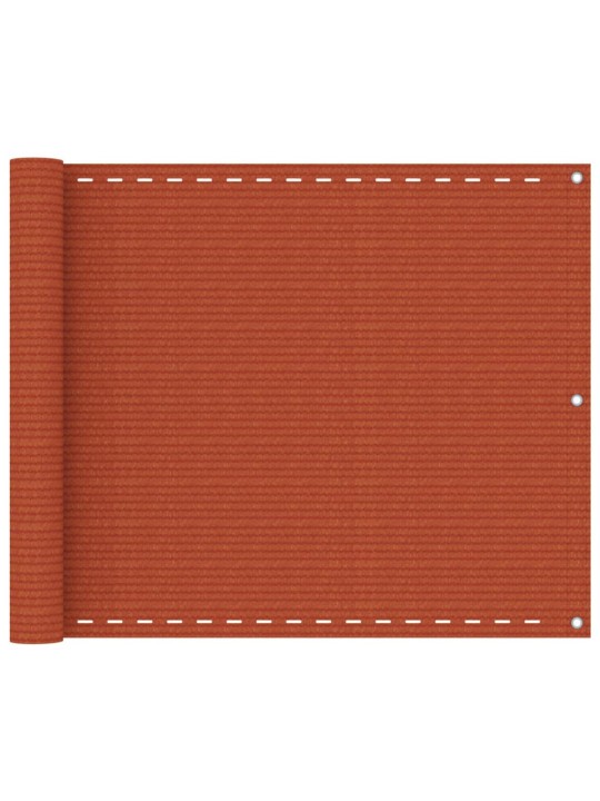 Balkona aizslietnis, 75x300 cm, oranžs hdpe