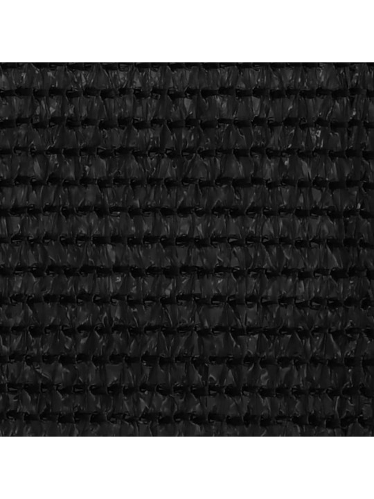 Balkona aizslietnis, 120x500 cm, melns hdpe