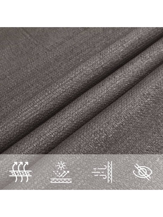Saulessargs, 160 g/m², antracītpelēks, 2x2,5 m, hdpe