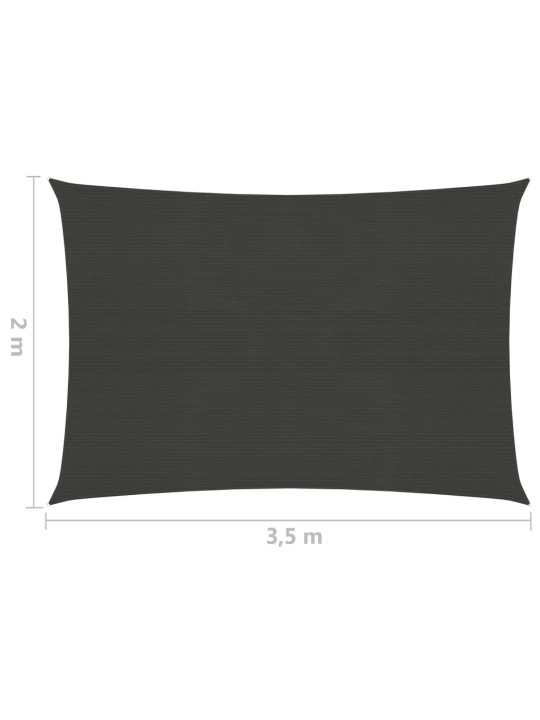 Saulessargs, hdpe, 2x3,5 m, antracītpelēks