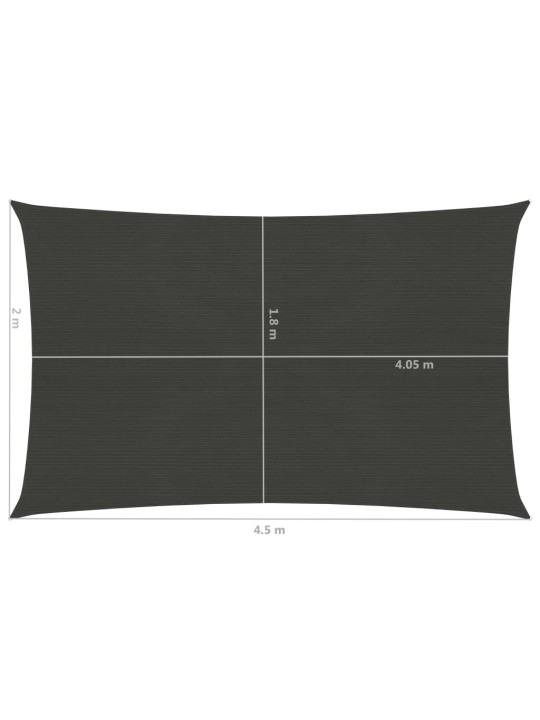 Saulessargs, 160 g/m², antracītpelēks, 2x4,5 m, hdpe
