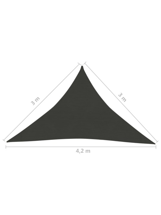 Saulessargs, 160 g/m², antracītpelēks, 3x3x4,2 m, hdpe