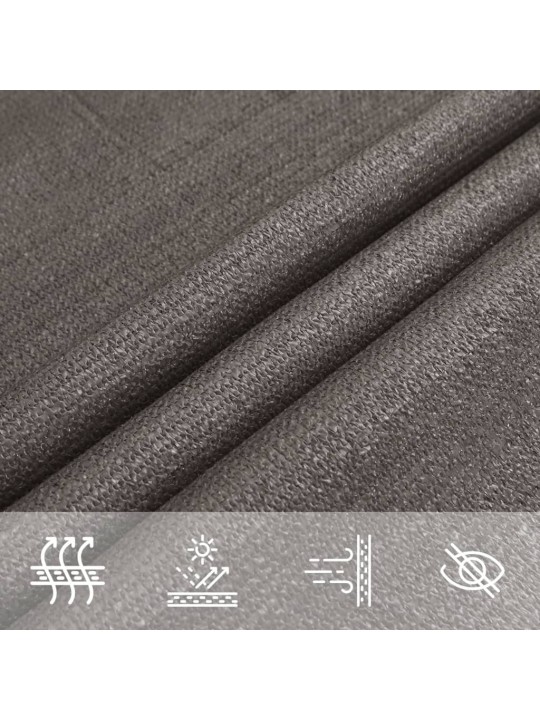 Saulessargs, 160 g/m², antracītpelēks, 3x4x5 m, hdpe
