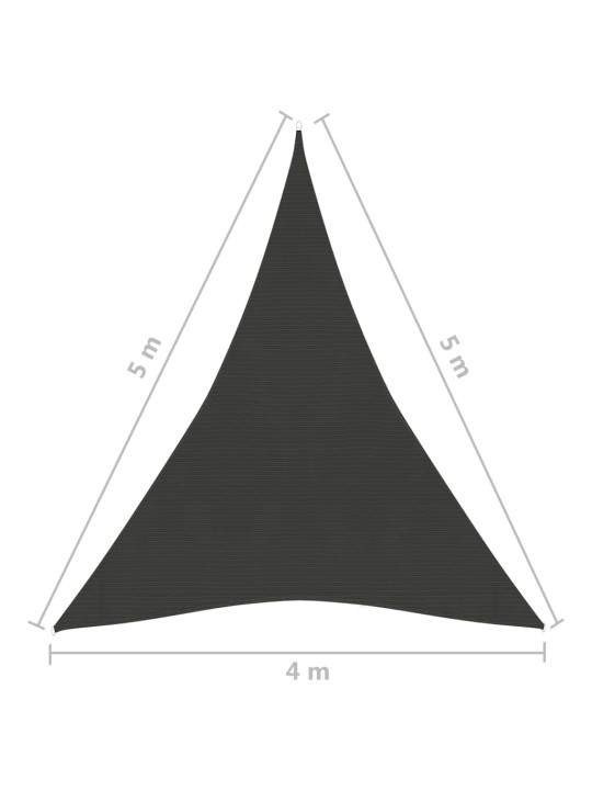 Saulessargs, 160 g/m², antracītpelēks, 4x5x5 m, hdpe