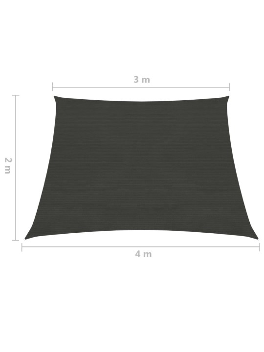 Saulessargs, 160 g/m², antracītpelēks, 3/4x2 m, hdpe