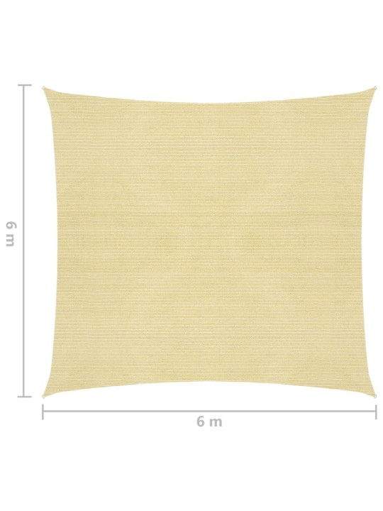 Saulessargs, 160 g/m², bēšs, 6x6 m, hdpe