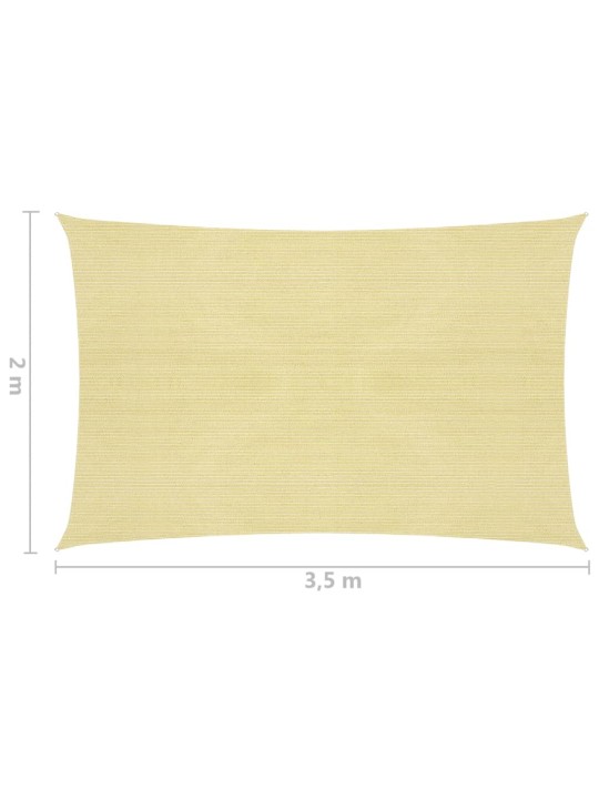 Saulessargs, 160 g/m², bēšs, 2x3,5 m, hdpe