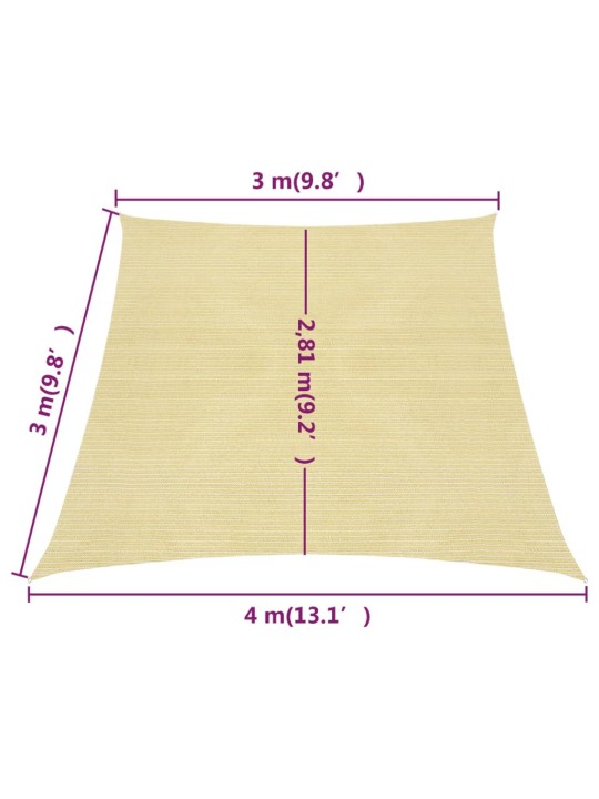 Saulessargs, 160 g/m², bēšs, 3/4x3 m, hdpe