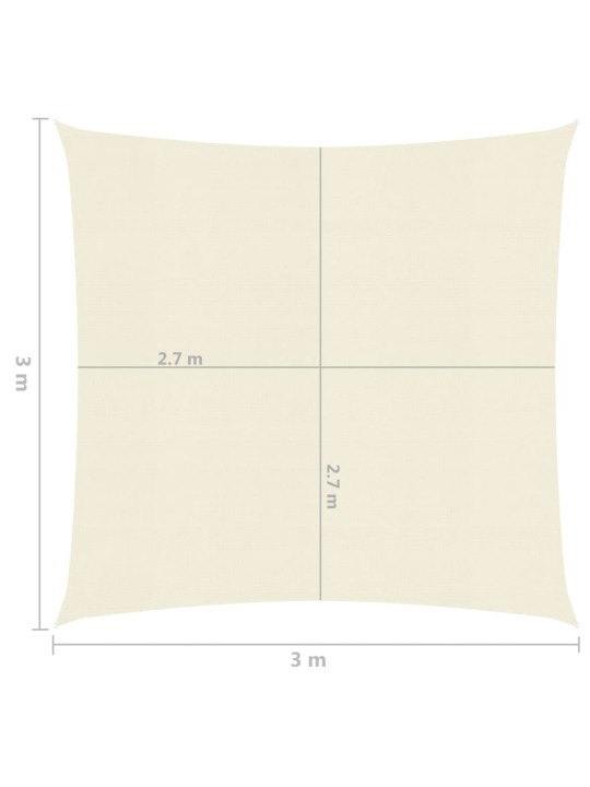 Saulessargs, 160 g/m², krēmkrāsas, 3x3 m, hdpe