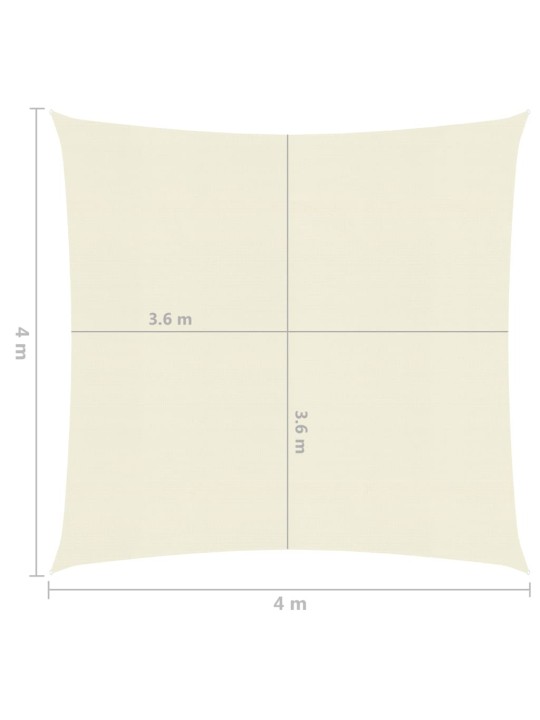 Saulessargs, 160 g/m², krēmkrāsas, 4x4 m, hdpe