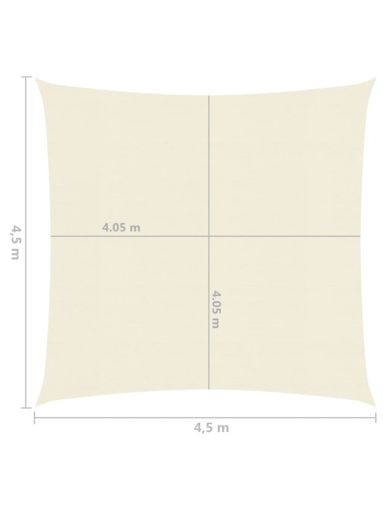 Saulessargs, 160 g/m², krēmkrāsas, 4,5x4,5 m, hdpe