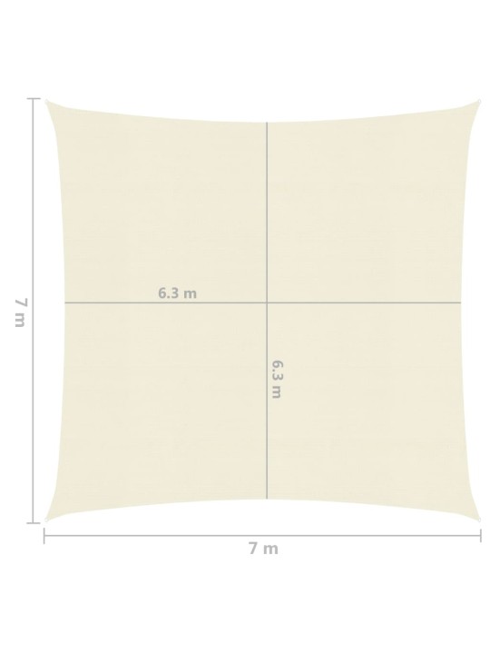 Saulessargs, 160 g/m², krēmkrāsas, 7x7 m, hdpe